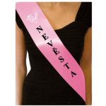 Šerpa pro nevěstu s potiskem - světle růžová – Zboží Dáma