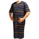 Xcena noční košile krátký rukáv pruhy tmavá – Zboží Dáma