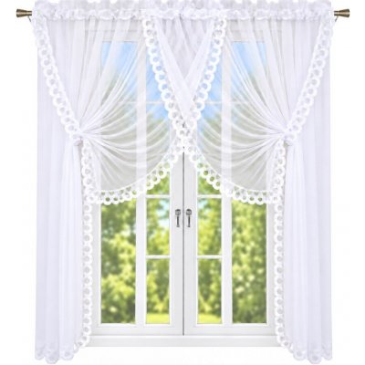 BytoTex Hotová kusová záclona LG162-250, 400x250 cm – Hledejceny.cz