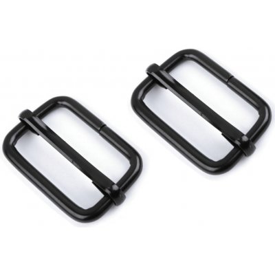 Prima-obchod Posunovač na popruhy šíře 25 mm, barva 5 černý lak – Zboží Dáma