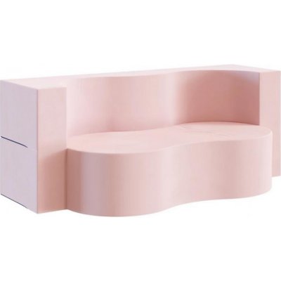 DobreSny Rozkládací pohovka Twist Trinity růžová 120 x 200 cm – Zboží Mobilmania