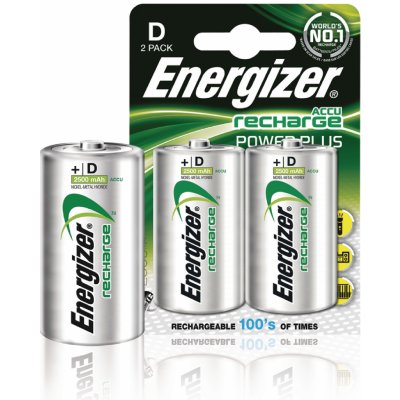 Energizer R20 1.2V 2500mAh 2ks ENRD2500P2 – Zboží Mobilmania