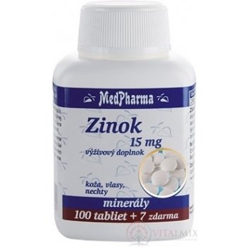 MedPharma Zinek 15 mg 107 tablet