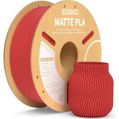 Elegoo PLA MATTE 1,75mm 1 kg Ruby Red ELEEG240433 – Zboží Živě