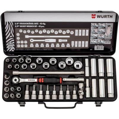 Würth Sada 3/8" nástrčných klíčů 42ks - 096512 42 – Hledejceny.cz