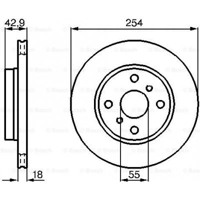 BOSCH Brzdový kotouč 0 986 478 585