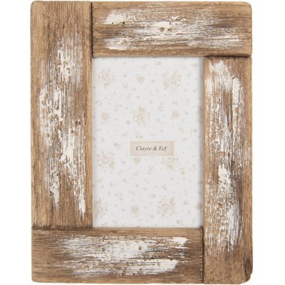 Dřevěný fotorámeček s patinou Etcel – 18x2x23 cm na fotografii 10x15 cm – Zboží Živě