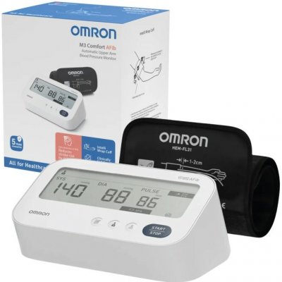 Omron M3 Comfort pažní tlakoměr automatický manžetový M/L 22-42 cm – Hledejceny.cz