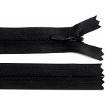 Spirálový zip skrytý No 3 délka 35 cm - černá – Zboží Mobilmania