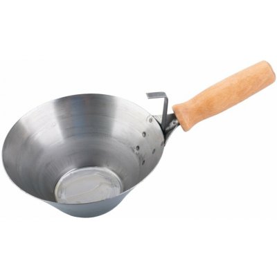 Naběračka zednická ocel 180mm dřevěná ručka – HobbyKompas.cz