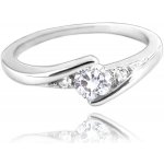 MINET stříbrný prsten s bílými zirkony JMAN0046SR – Hledejceny.cz