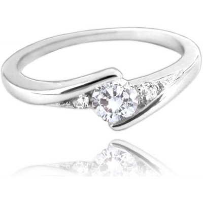 MINET stříbrný prsten s bílými zirkony JMAN0046SR – Hledejceny.cz