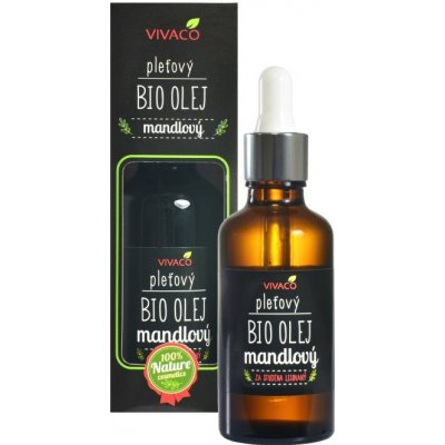 Vivaco BIO Pleťový mandlový olej s pipetou 50 ml – Zboží Mobilmania