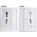 Soft Dvoukřídlé vchodové 123+Panel Plný Bílá/bílá levé 130 x 200 cm – Hledejceny.cz