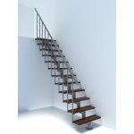 Modulové schodiště Minka Comfort Silver Walnut Buk mořený 312 cm