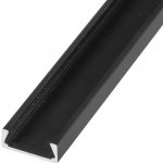 T-LED Nástěnný LED profil - NPM2C černý 2m 092192 – Zbozi.Blesk.cz