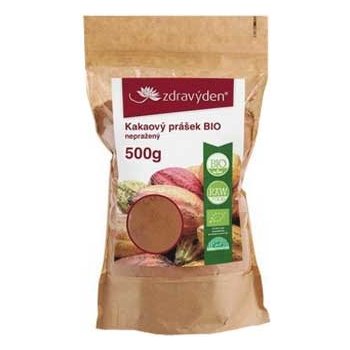 Zdravý den kakaový prášek Bio Raw nepražený 500 g