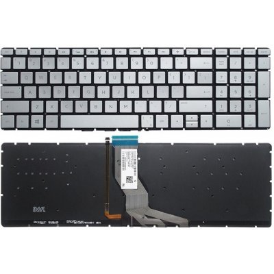 klávesnice HP Pavilion 15-RA 15-RB 15-BS 17-AK 17-BS 250 G6 255 G6 256 G6 258 G6 stříbrná US - no frame podsvit – Zbozi.Blesk.cz