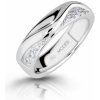 Prsteny Modesi Módní stříbrný prsten se zirkony M16026