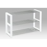 Autronic Botník - 3 police chrom/bílá 83168-12 WT – Sleviste.cz