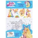 Barbie DREAMTOPIA Magnetky omalovánky samolepky