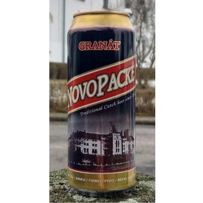 Novopacký Granát tmavý ležák 5,3% 0,5 l (plech)