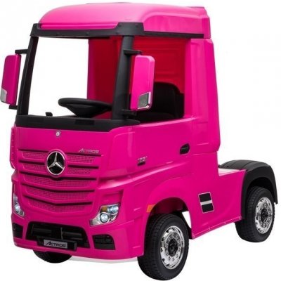 Mamido Elektrické autíčko Mercedes Actros 4x4 2x12V růžová – Zboží Dáma
