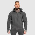 Iron Aesthetics ROUND mikina se zipem šedá – Sleviste.cz