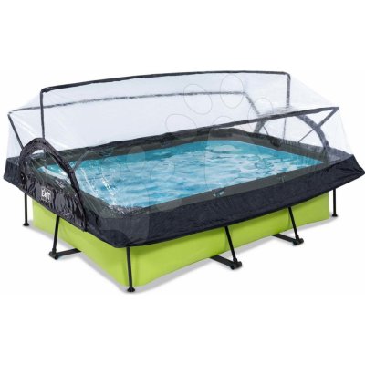 Exit Toys Lime s kartušovou filtrací a kopulí 220 x 150 cm zelená – Sleviste.cz