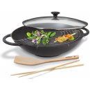 Küchenprofi Litinová wok Provence poklice 36 cm