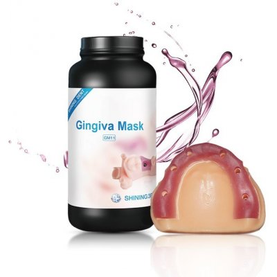 Shining3D Gingiva Mask GM11 dentální Resin transparentní 1kg