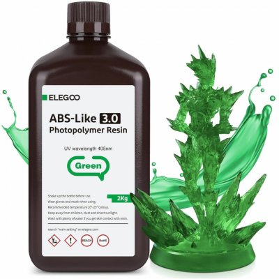 Elegoo ABS-like Resin V3.0 2KG Green 50.103.0153 – Zboží Živě