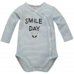 Pinokio Little Car Zavinovací body s dlouhým rukávem Ecru Pruhy – Hledejceny.cz