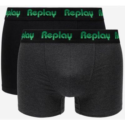 Replay boxerky Boxer Style 5 Jacquard Logo 2Pcs Box