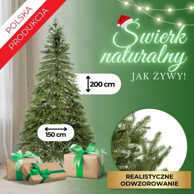 Springos Vánoční stromeček 200cm CT0149 – Zboží Dáma