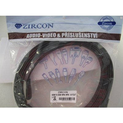 Zircon HDMI 3M FLAT- plochý Premium