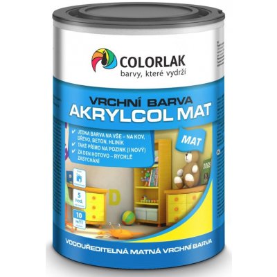 Colorlak Akrylcol mat 0,35 l modrá ledová – Hledejceny.cz