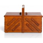 Kazeta - dřevěný košík na šicí potřeby, vel. L - tmavý - PRYM – Zboží Mobilmania