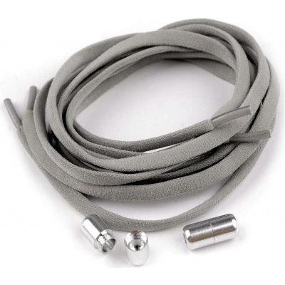Prima-obchod Elastické samozavazovací tkaničky délka 100 cm, barva 3 šedá – Zboží Mobilmania