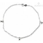 Adanito stříbrný řetízek na nohu s kuličkami BTB137 – Hledejceny.cz