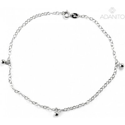Adanito stříbrný řetízek na nohu s kuličkami BTB137 – Hledejceny.cz