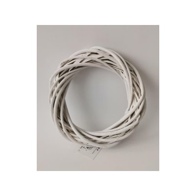Autronic Proutěný věnec, bílá barva JP0014 WHITE – Sleviste.cz