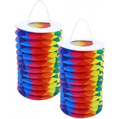 RAPPA Lampion hawaii - duhový/rainbow 15 cm, 2 ks – Zboží Dáma