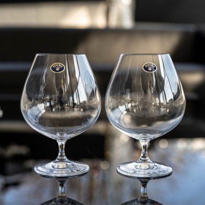 Bohemia Crystal sklenice na brandy a koňak Vintage 2 x 875 ml – Zboží Mobilmania
