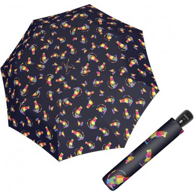 Doppler Fiber Magic Raibow Cat AC dámský plně automatický deštník vícebarevný – Zboží Dáma
