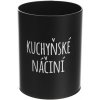 Blok na nože Stojan plech Kuchyňské náčiní BLACK CZ