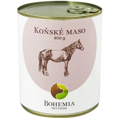 Bohemia Pet Food Koňské maso ve vlastní šťávě 800 g – Sleviste.cz