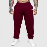 Iron Aesthetics Oversized tepláky Relaxed bordové – Zbozi.Blesk.cz