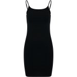 Build Your Brand Dámské šaty na špagetová ramínka Černá – Zboží Dáma