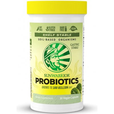 Sunwarrior Probiotics 30 V-Caps Probiotika 30 Vegan kapslí – Hledejceny.cz